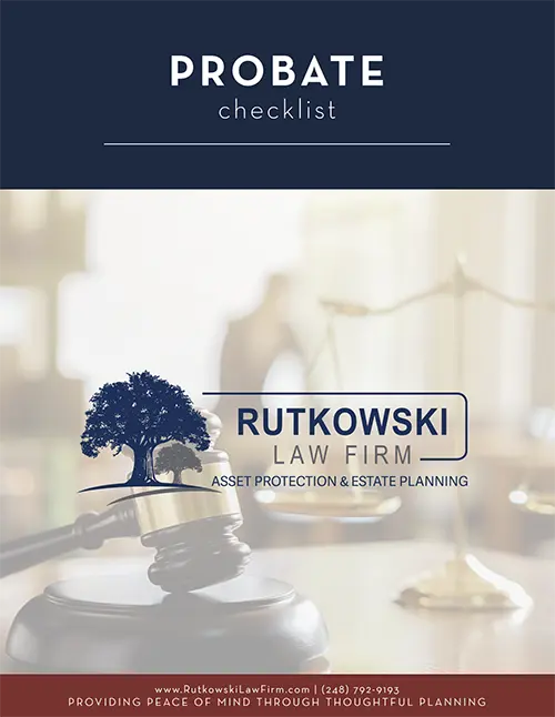 Screenshot of Probate Checklist Guide